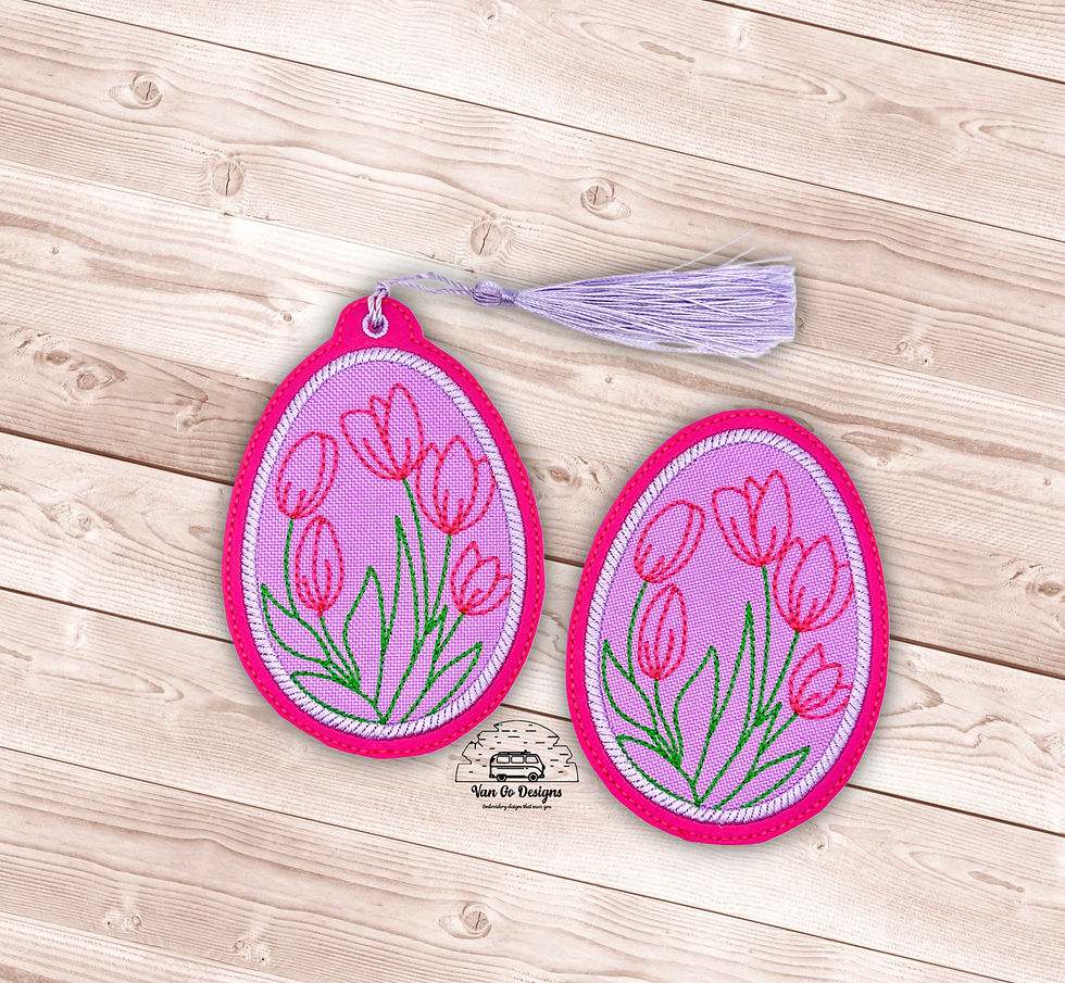Applique Tulip Egg Set- DIGITAL DOWNLOAD