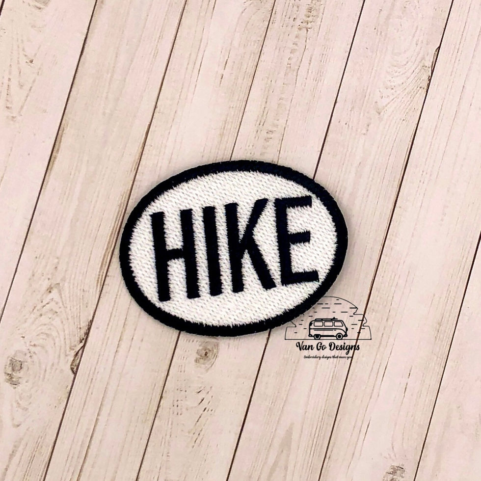 Hike Oval Patch- DIGITAL DOWNLOAD