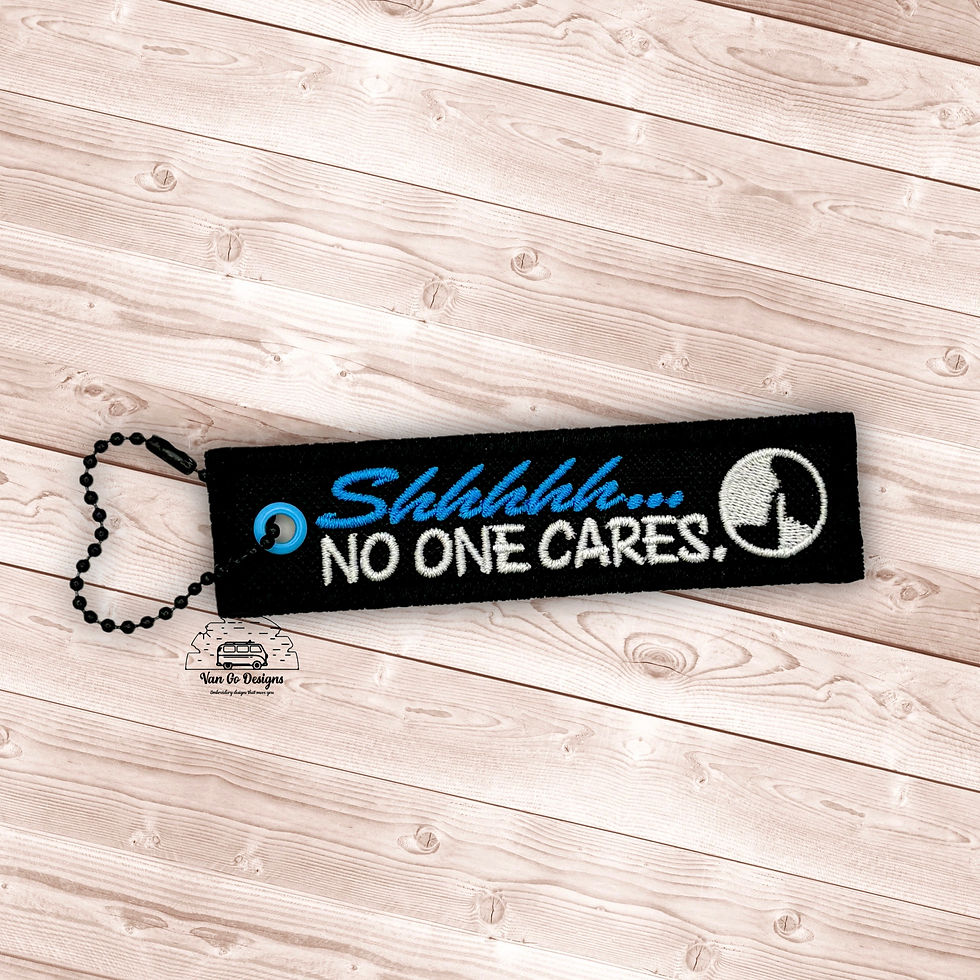 4x4 No One Cares Soft Key Tag- DIGITAL DOWNLOAD