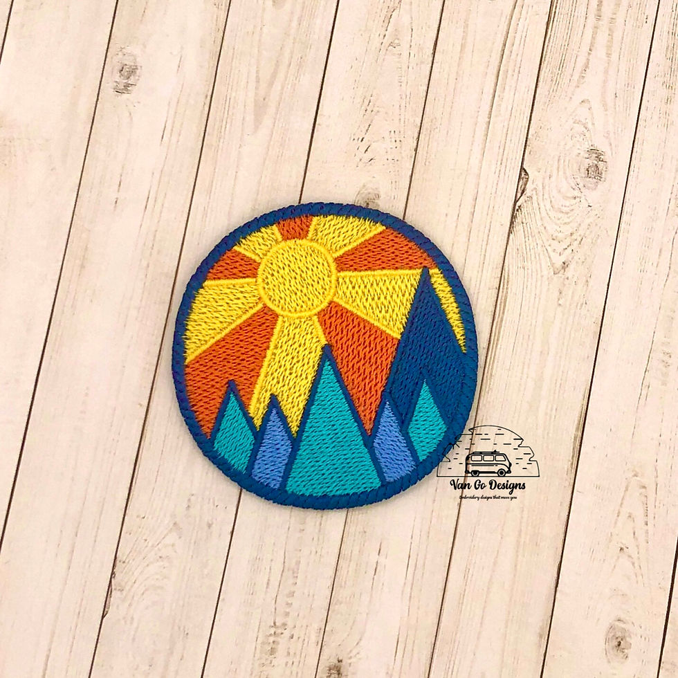 Sunrise Over the Mountains Patch- DIGITAL DOWNLOAD