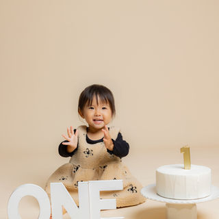 Cake smash portrait studio photography San Diego Damda
