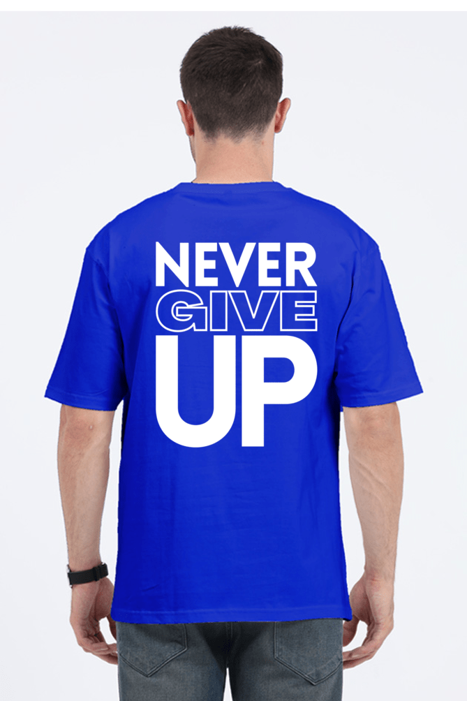 Thumbnail: Never Give Up - Oversized Classic T-shirt - Colors 2