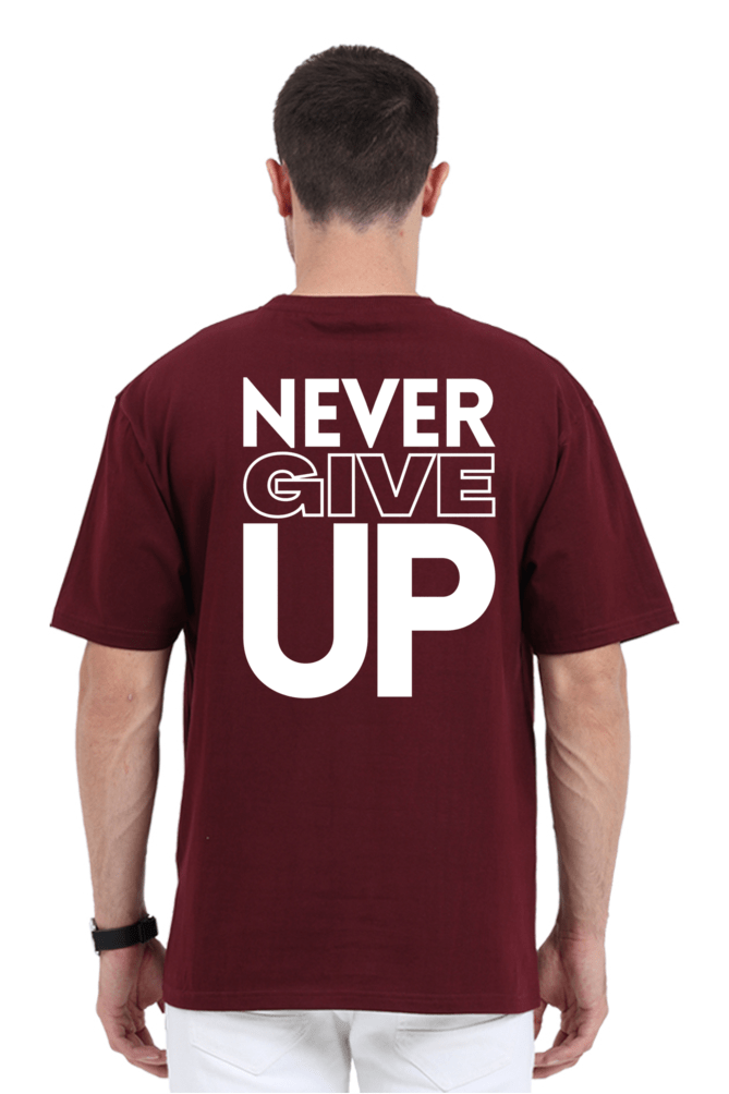 Thumbnail: Never Give Up - Oversized Classic T-shirt - Colors 2