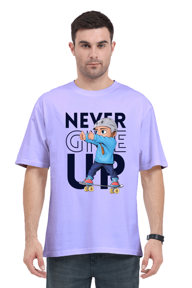 Thumbnail: Never Give Up - Oversized Classic T-shirt - Colors 1