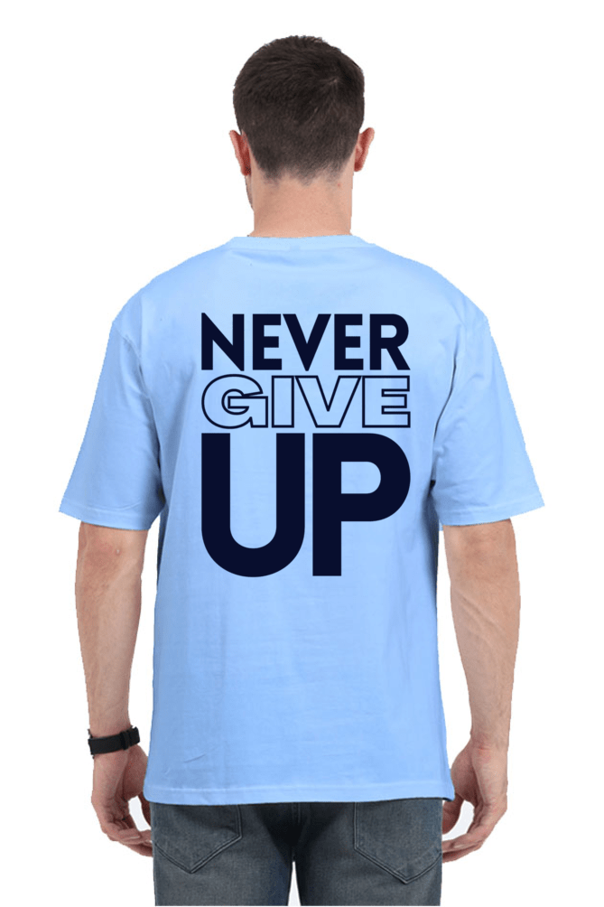 Thumbnail: Never Give Up - Oversized Classic T-shirt - Colors 1
