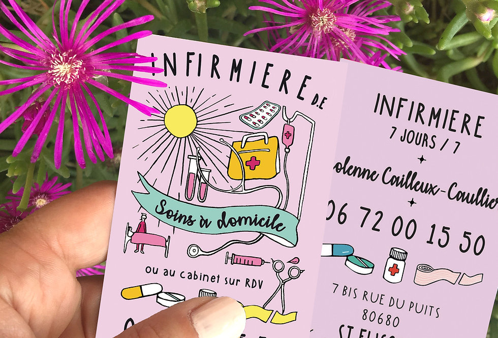 Carte De Visite Infirmière Libérale Originale www.dessinemoimacarte.com