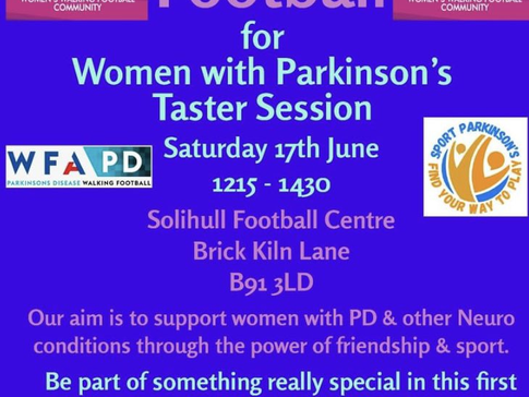 PARKINSONS WOMEN WE NEED YOU!