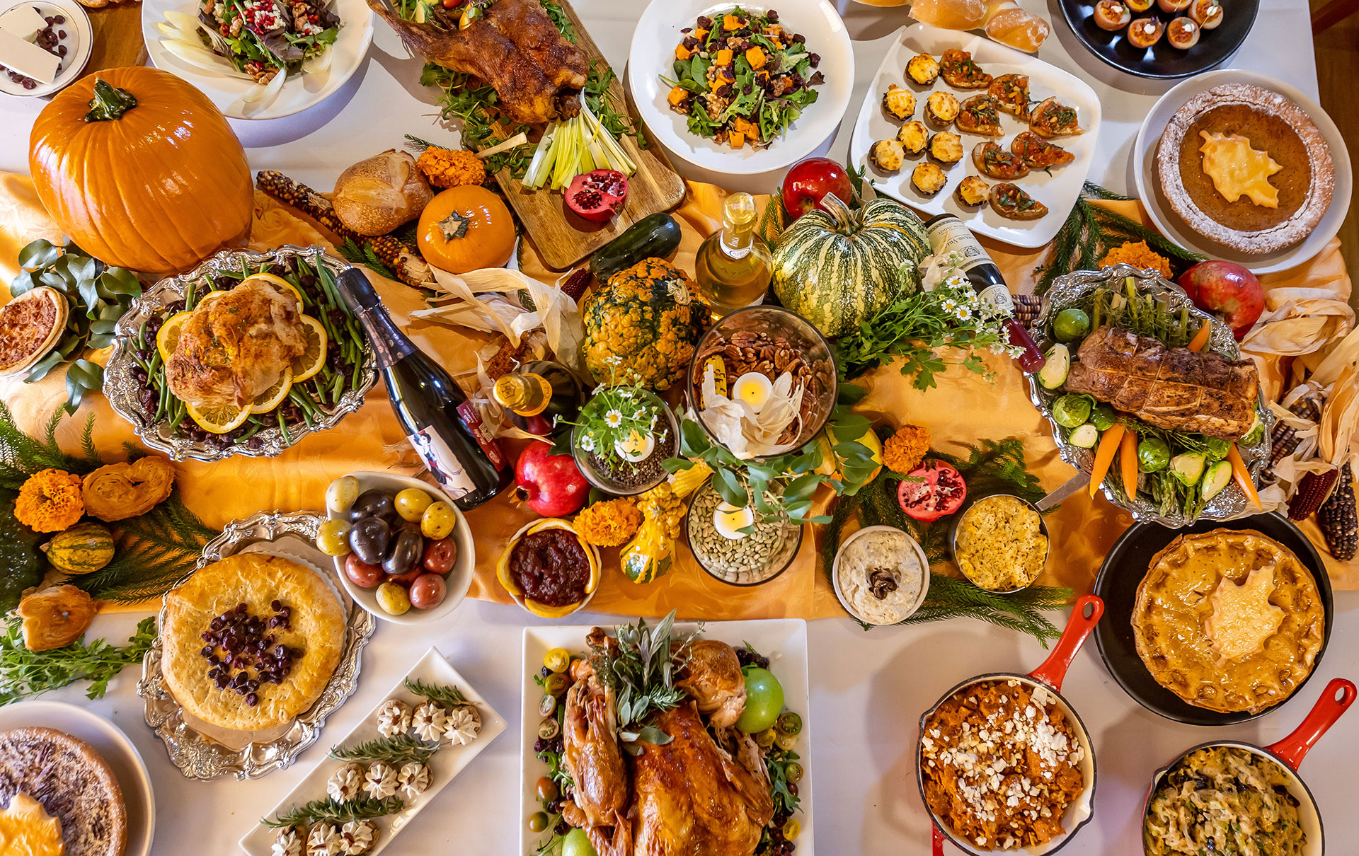 Arranged Food and Objects