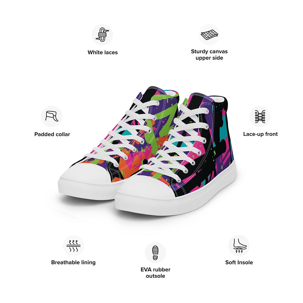 Miniatura: Women’s high top canvas shoes