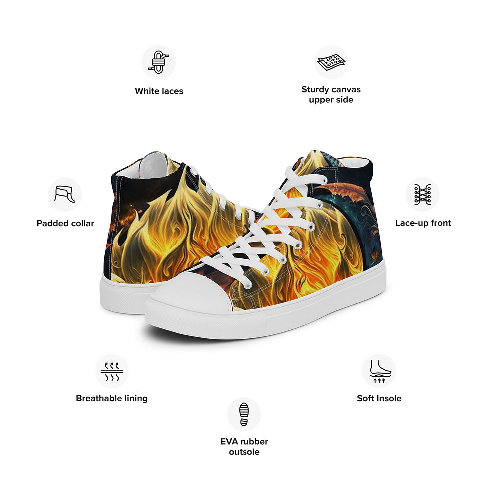 Miniatura: Men’s high top canvas shoes