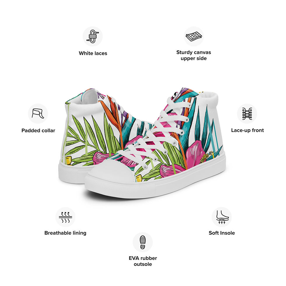 Miniatura: Men’s high top canvas shoes