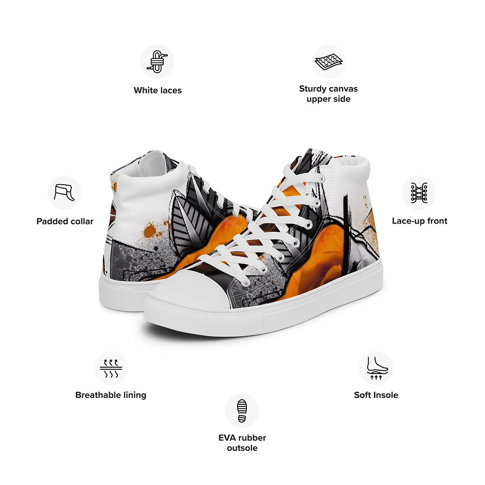 Thumbnail: Men’s high top canvas shoes