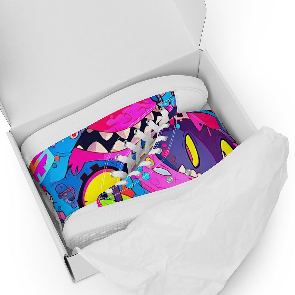 Miniatura: Men’s high top canvas shoes