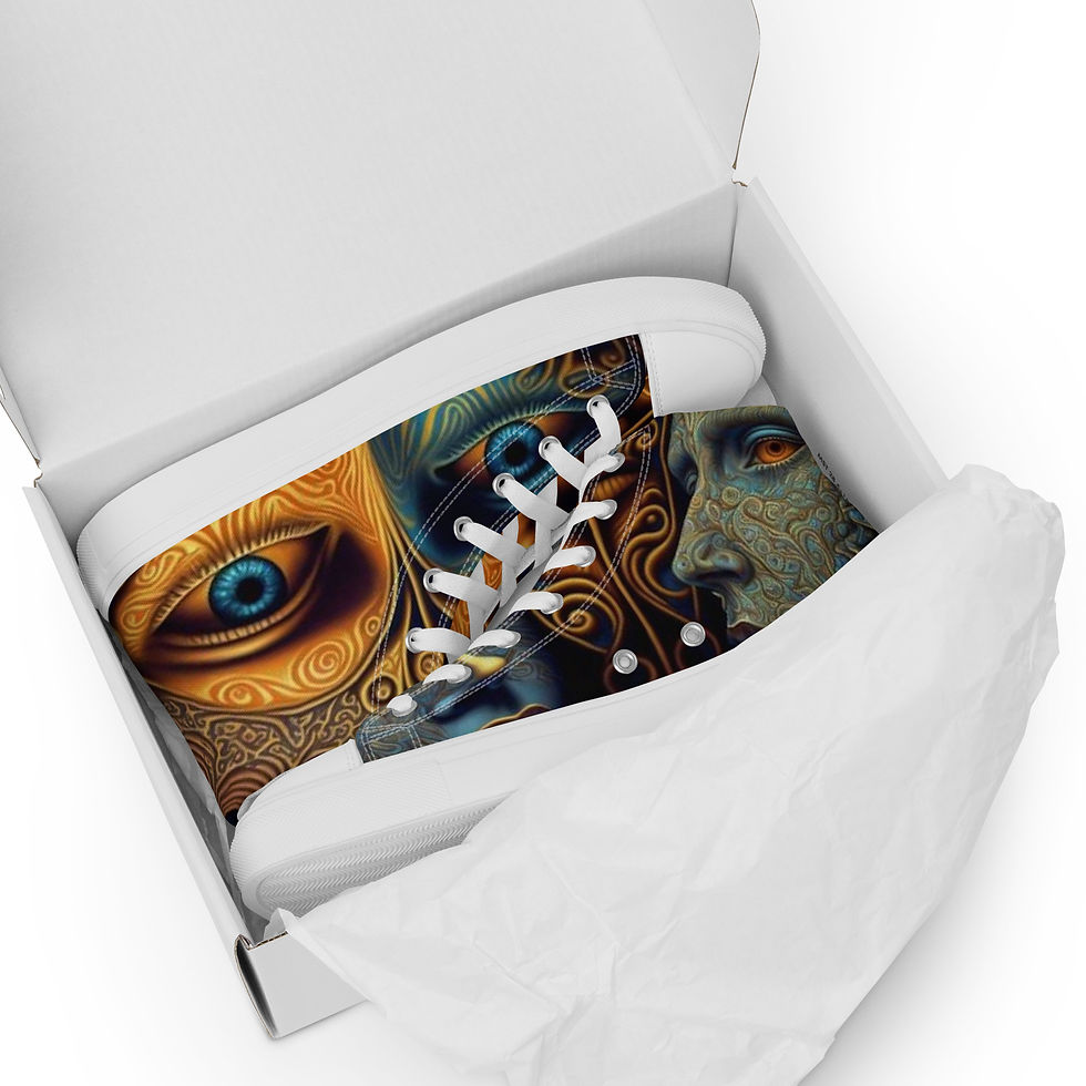 Miniatura: Men’s high top canvas shoes