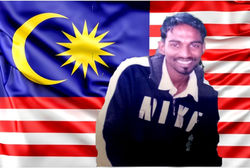 Pannir with Malaysia Flag