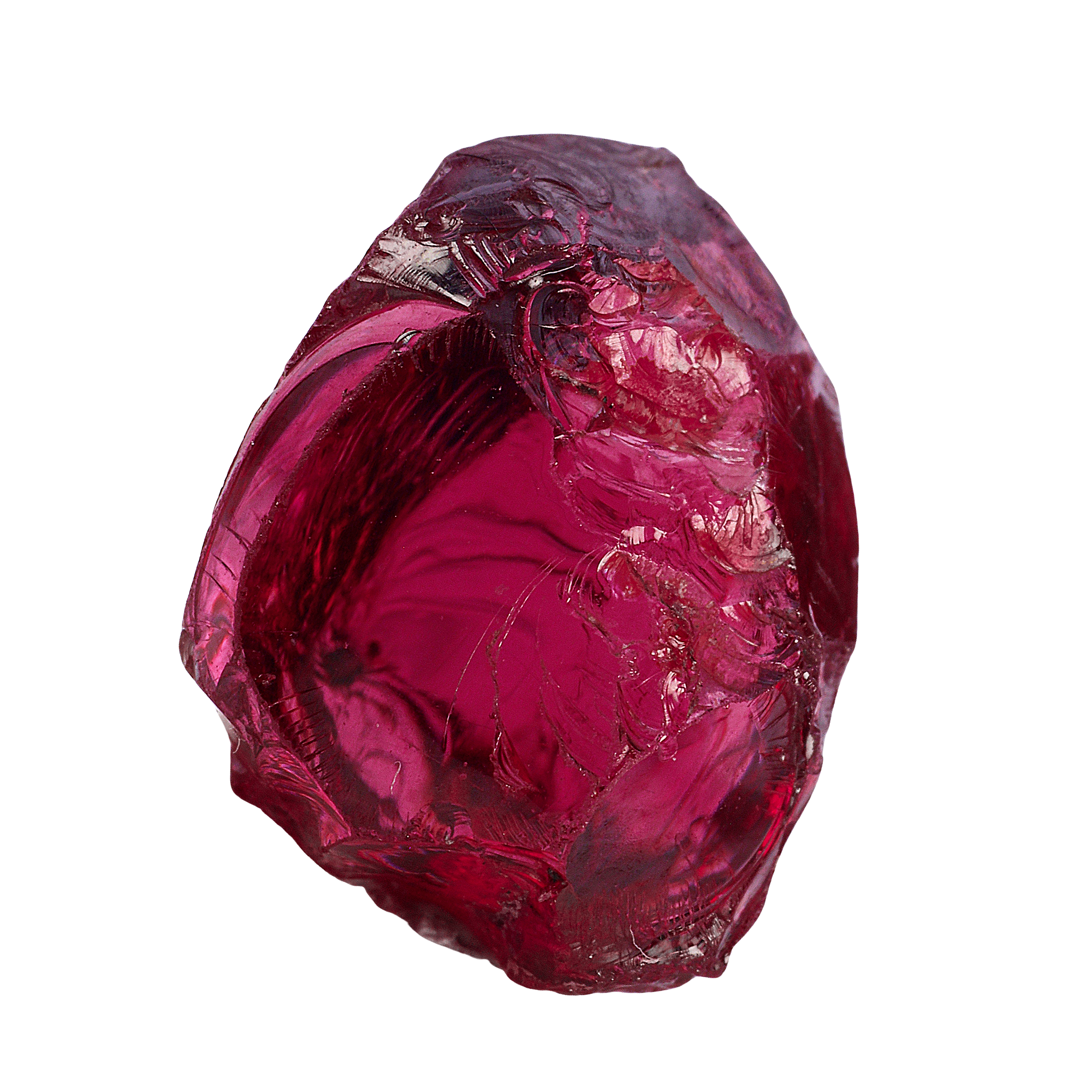 RASPBERRY RHODOLITE GARNET 7.37 CTS. 11.5X9.5X7.3 MM.