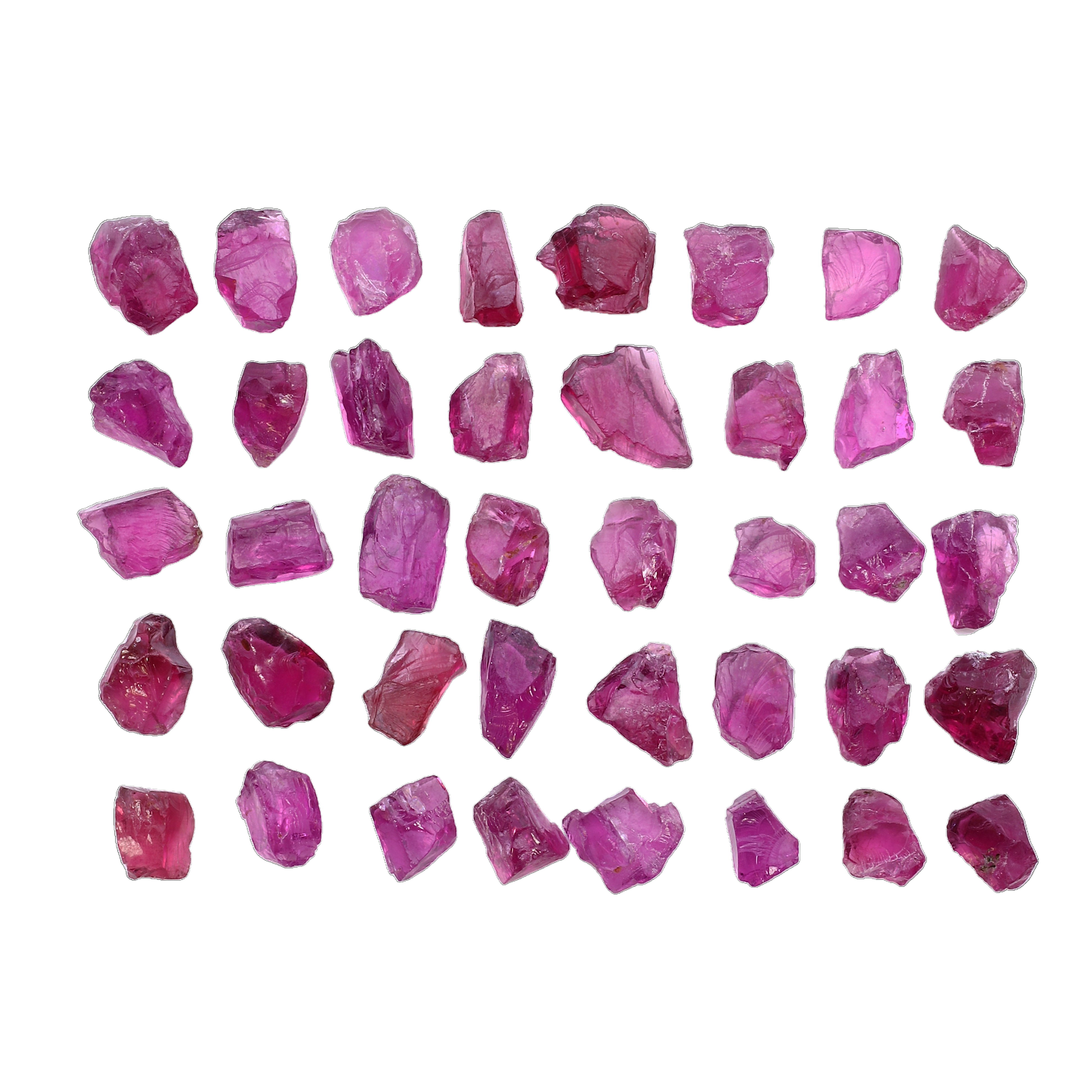 PINK PURPLE GARNET 100.00 CTS. 40 PCS.