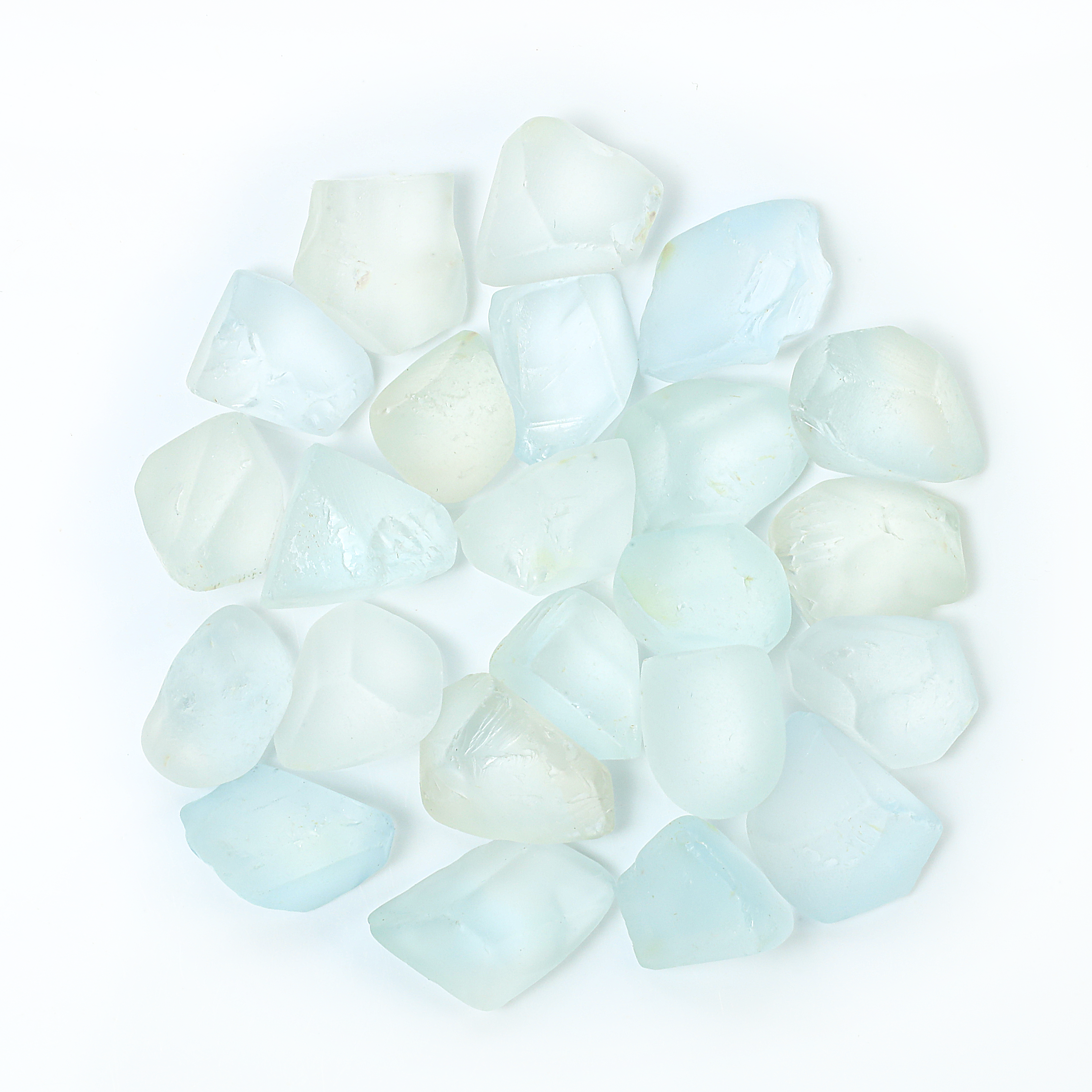 NATURAL BLUE TOPAZ 250.00 CTS. 23 PCS.