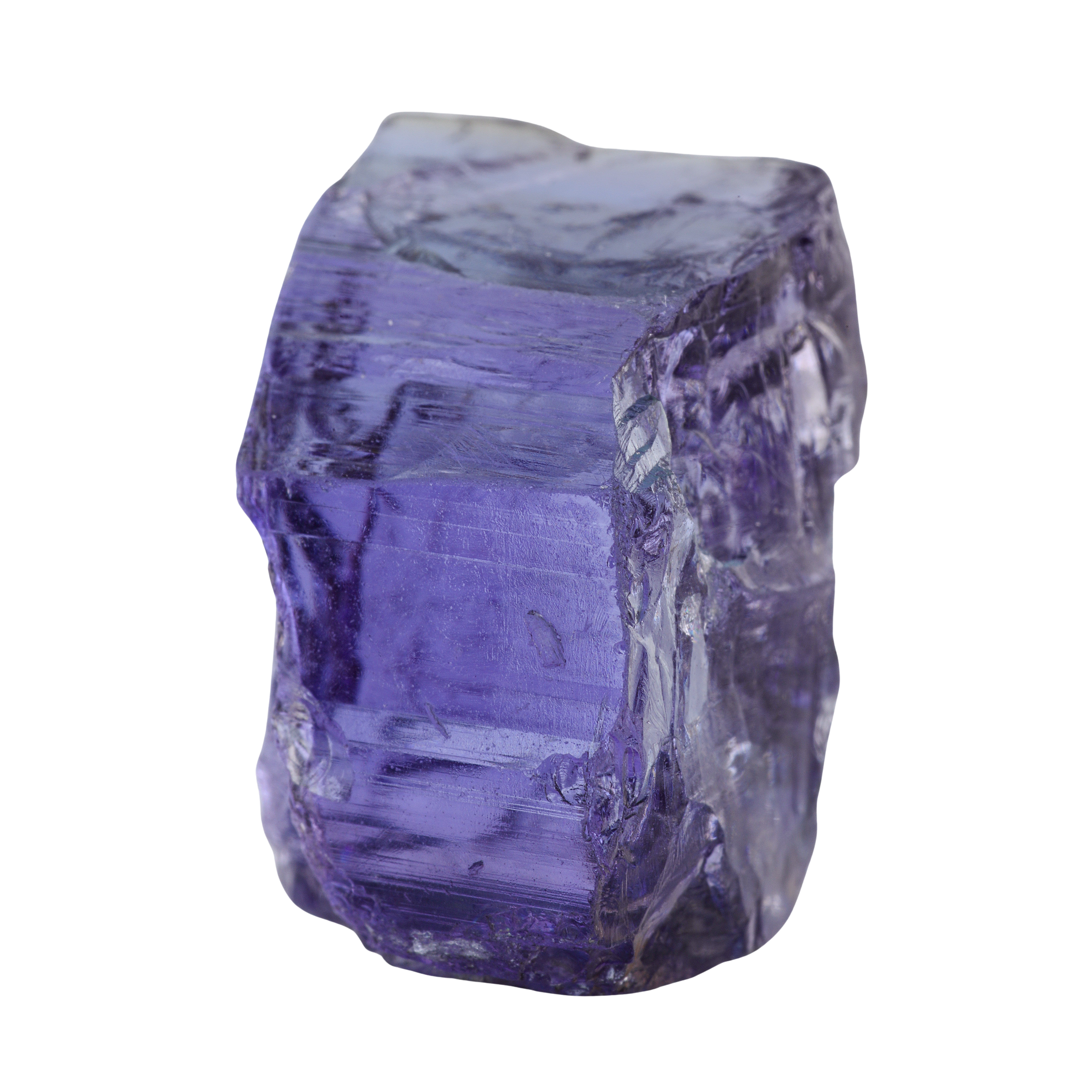 PEACOCK TANZANITE 21.87 CTS. 16X11X10 MM.