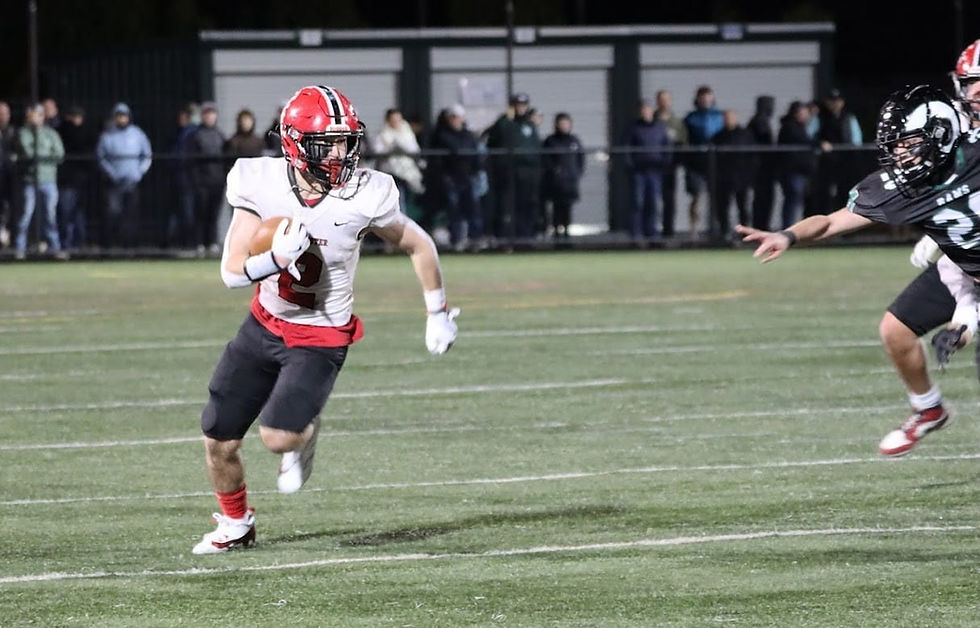 WHS football running back with ball