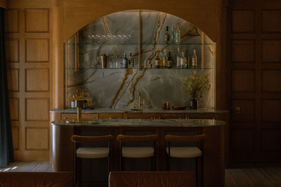A photo of the screening room at Night Palm's Cinema project in Los Feliz, Los Angeles. 