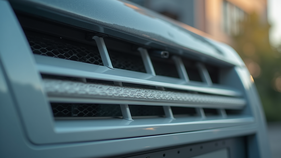 Close-up van een airco-installatie met zicht op leidingen en bedrading
