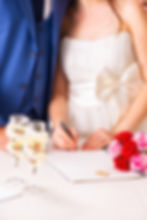 Signing Wedding Marriage Certificate