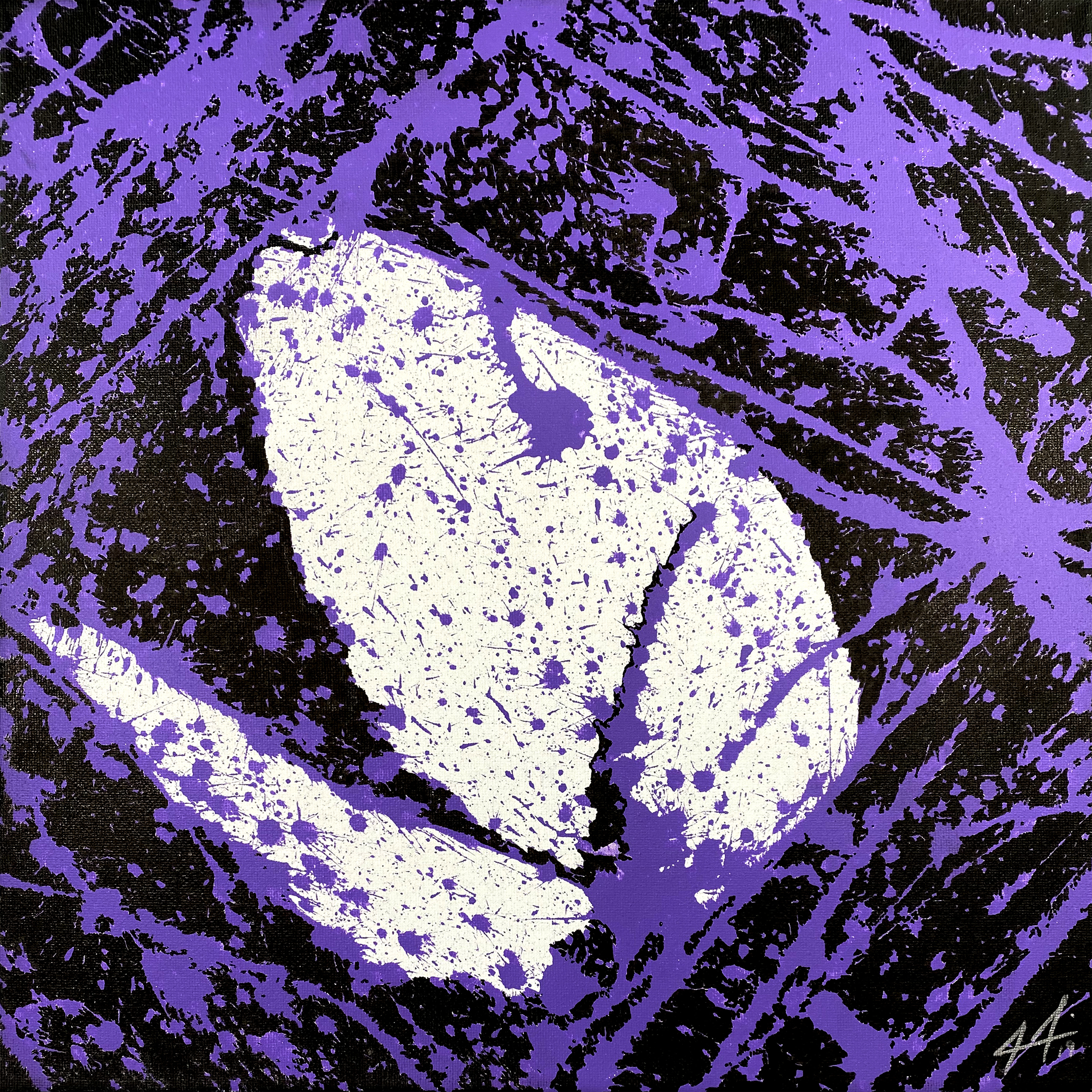 Cloud Bursting Painting Series – Purple Butterfly