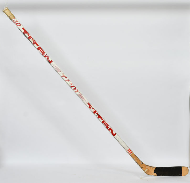Peter Stastny 109th Point of Season Rookie Record Hockey Stick