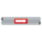 Red Directional Arrow Adhesive Building Service Pipe Marker
