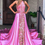 Thumbnail: Sherri Hill 54302 Nude/Bright Pink/Light Pink