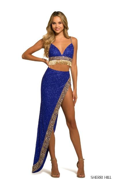 Sherri Hill 55457 Bright Royal/Gold