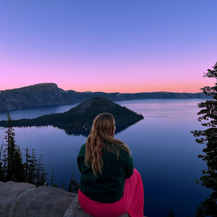 Crater Lake at Sunset