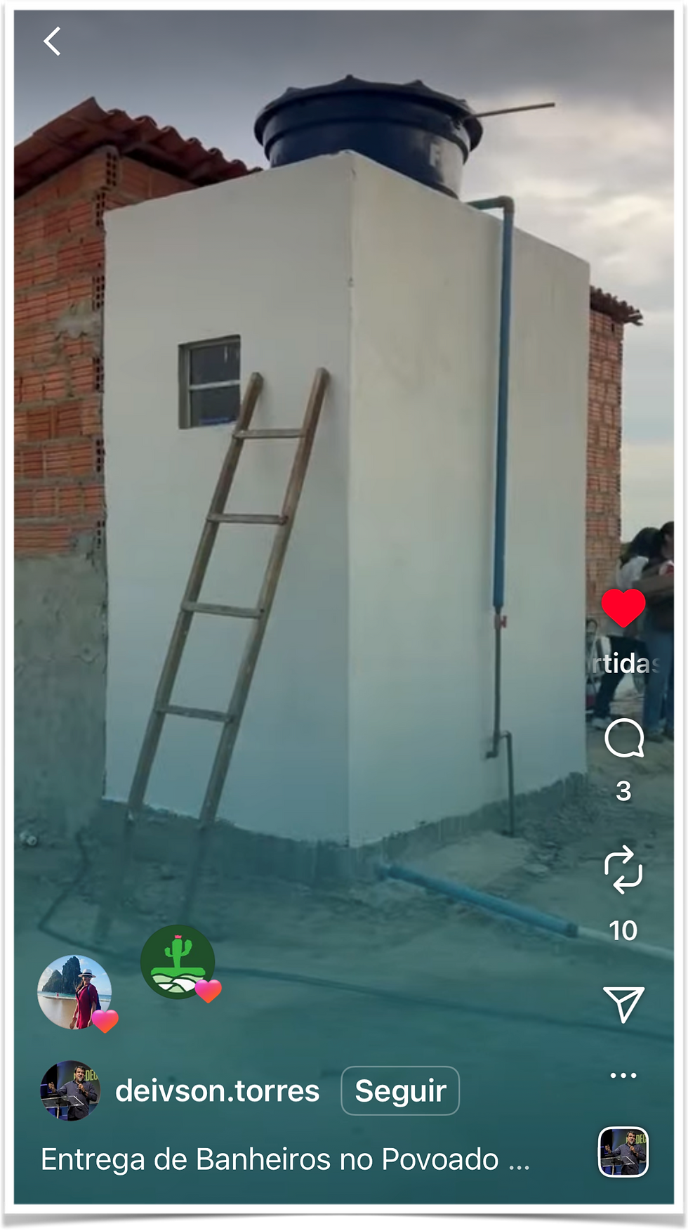 CPBT doa sete banheiros ao sertão