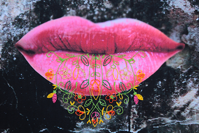 Her lips are sealed (not) (detail 2)