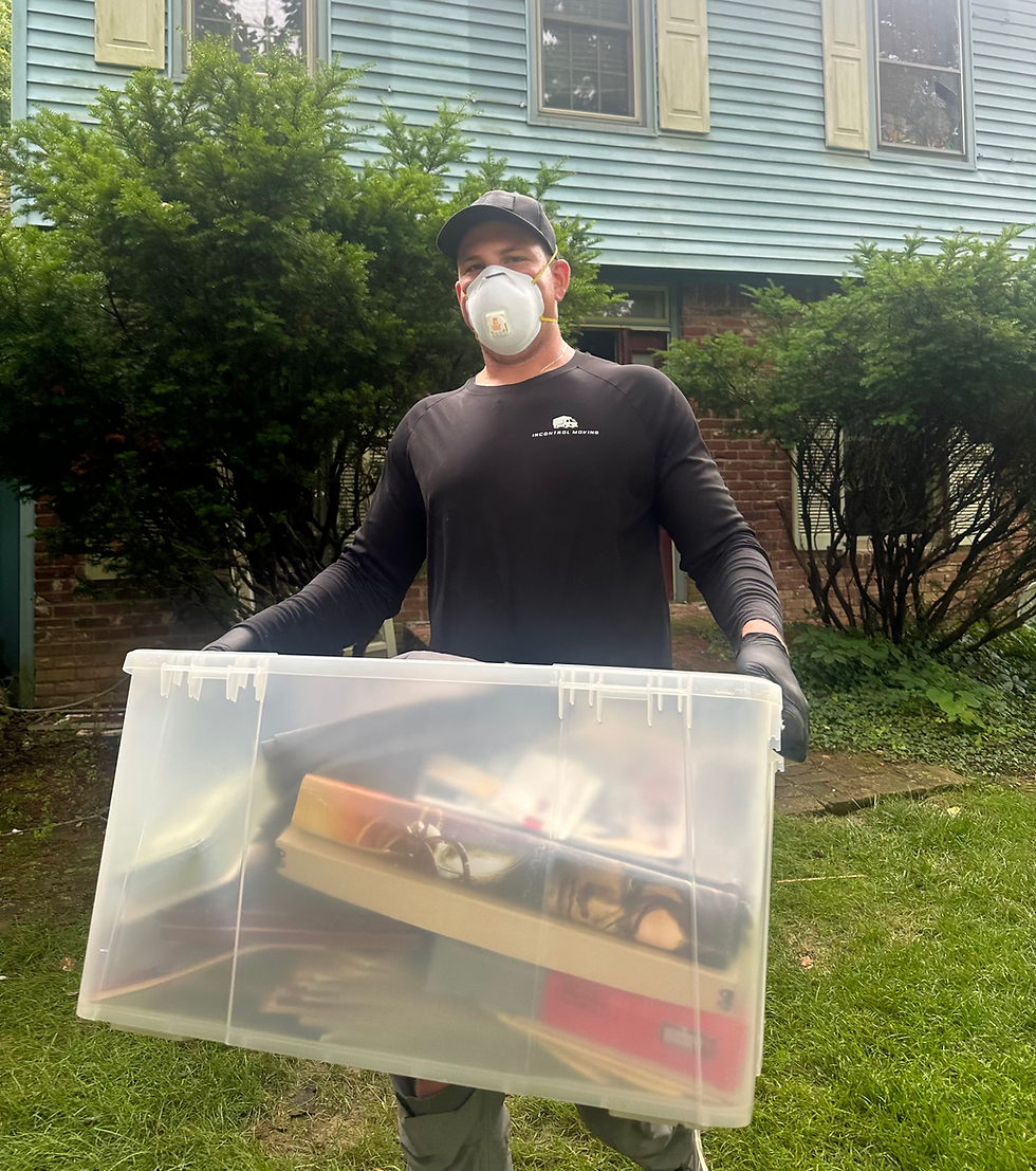 indiana mover hauling trash out of property cleanout