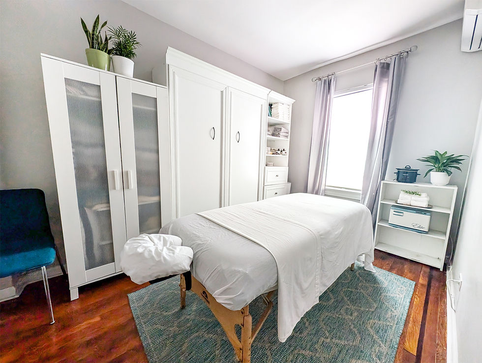 massage therapy room at Bodywork Spa in Jackson Heights