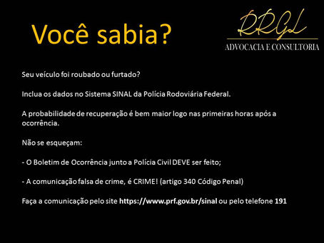 Seu veículo foi roubado ou furtado?