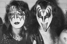 Ace "Spaceman" Frehley and Gene "Demon" Simmons of KISS (Photo credit: Peter Cade)