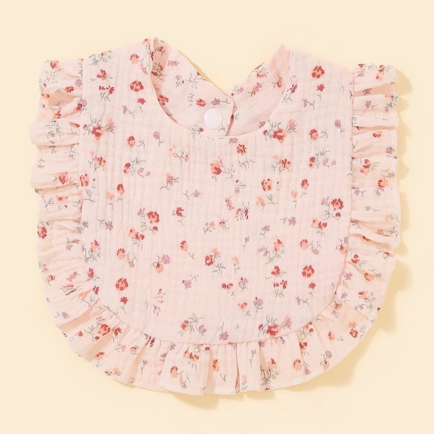 Baberos Florales con  Volantes