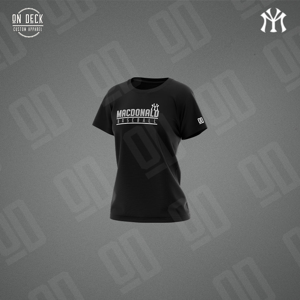 Thumbnail: WOMENS Koi Ring Spun Cotton Tee (Printed Logo) - Macdonald Yankees