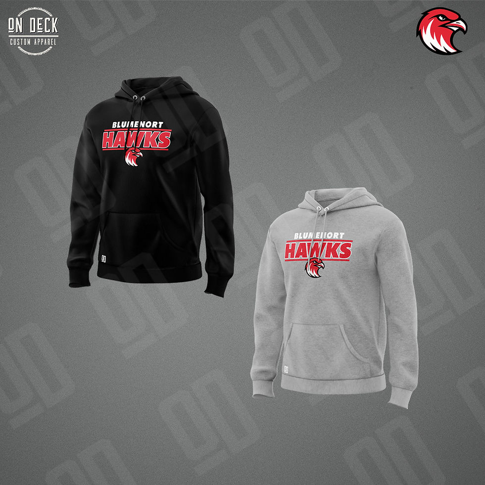 Thumbnail: YOUTH Russell Dri-Power Hoodie (Printed Logo) - Blumenort Hawks