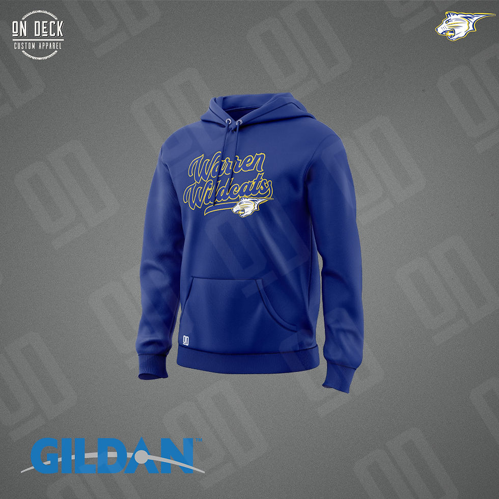 Thumbnail: Gildan 50/50 Hoodie (Printed Logo) - Warren Collegiate