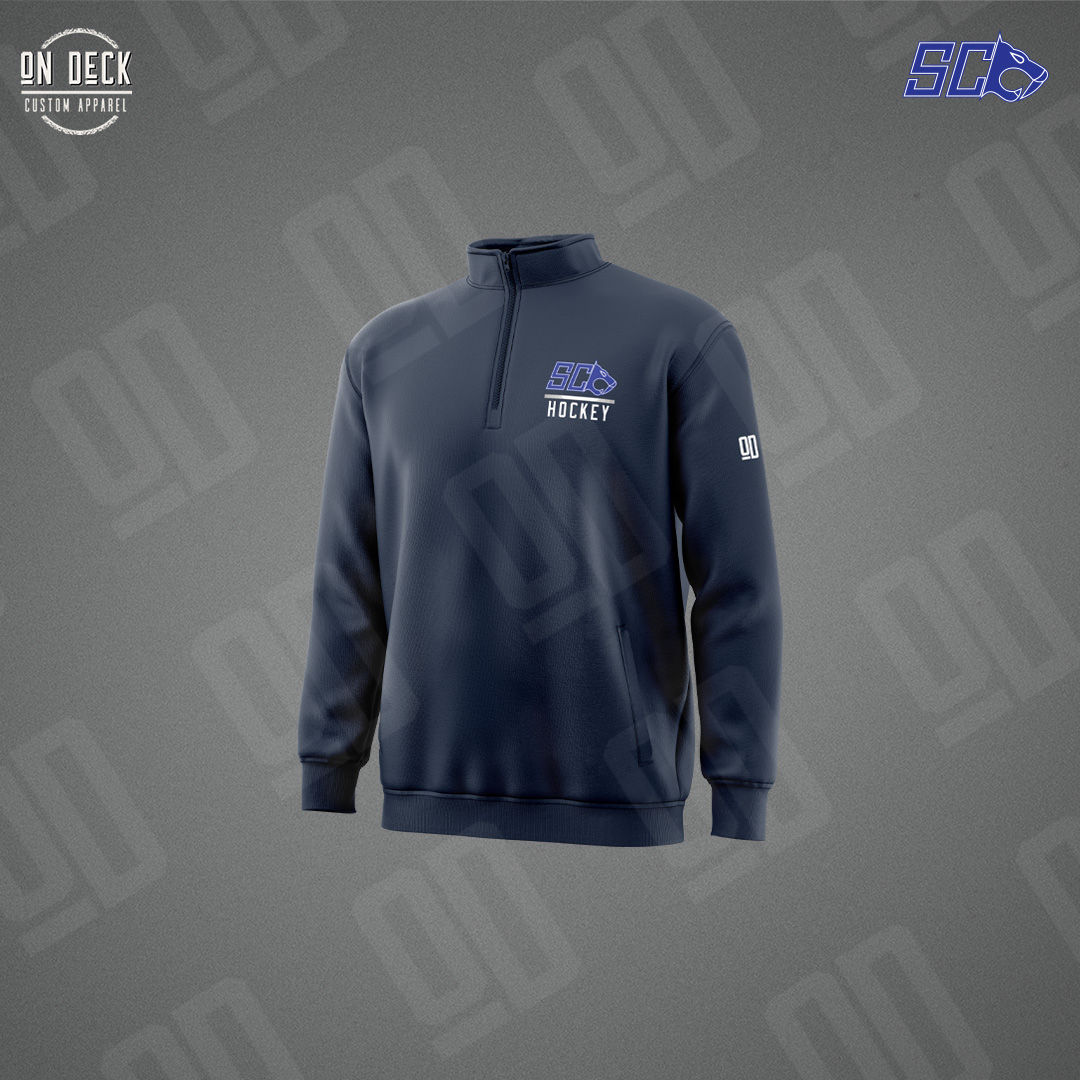 Russell Dri Power Fleece Quarter Zip (Printed Logo) - Sanford Hockey