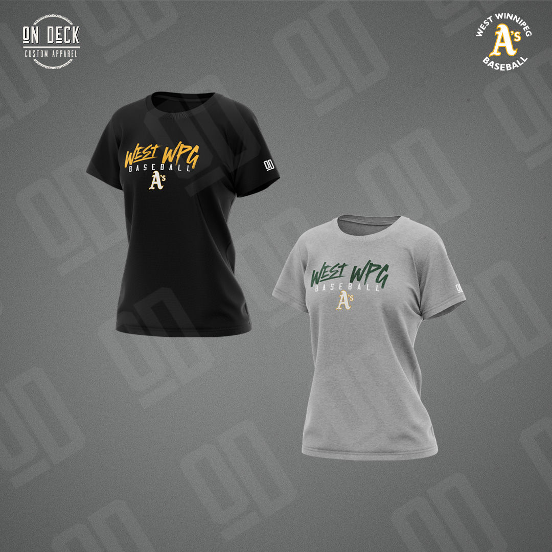 WOMENS ATC 24EVER Ring Spun Cotton Tee (Printed Logo) - West Winnipeg A's