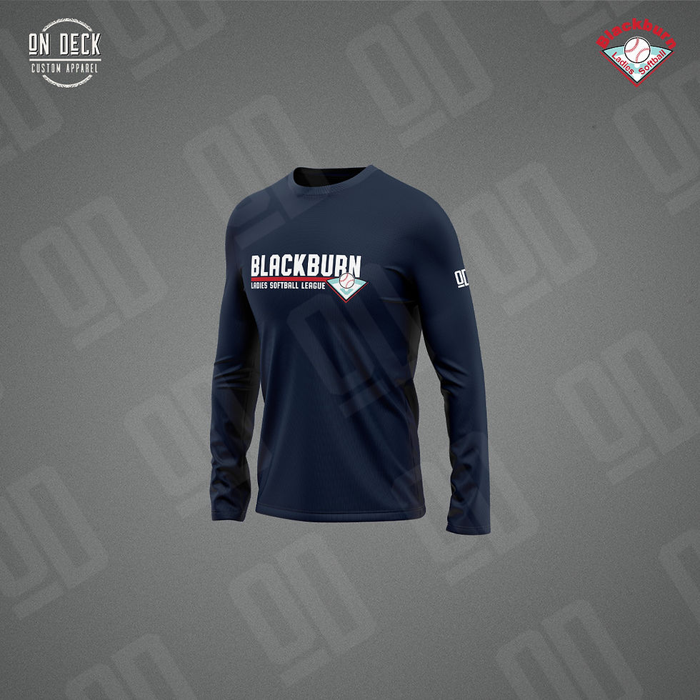 Thumbnail: Performance Long Sleeve T Shirt (Printed Logo) - Blackburn Ladies Softball