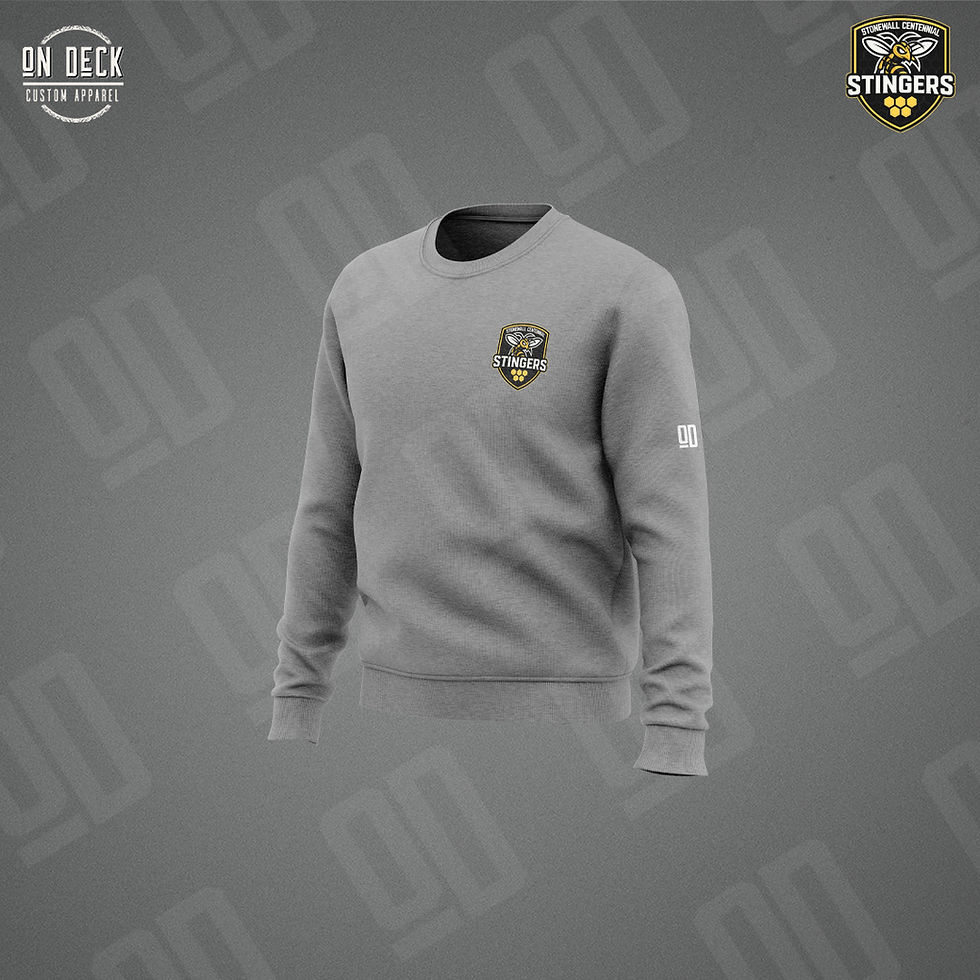 Thumbnail: YOUTH Jerzees Nublend Crewneck Sweater (Printed Logo) - Stingers