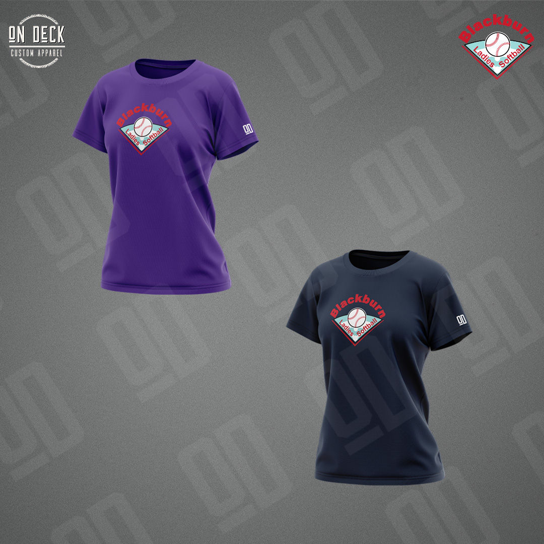 LADIES ATC Performance SS Shirt (Printed Logo) - Blackburn Ladies Softball