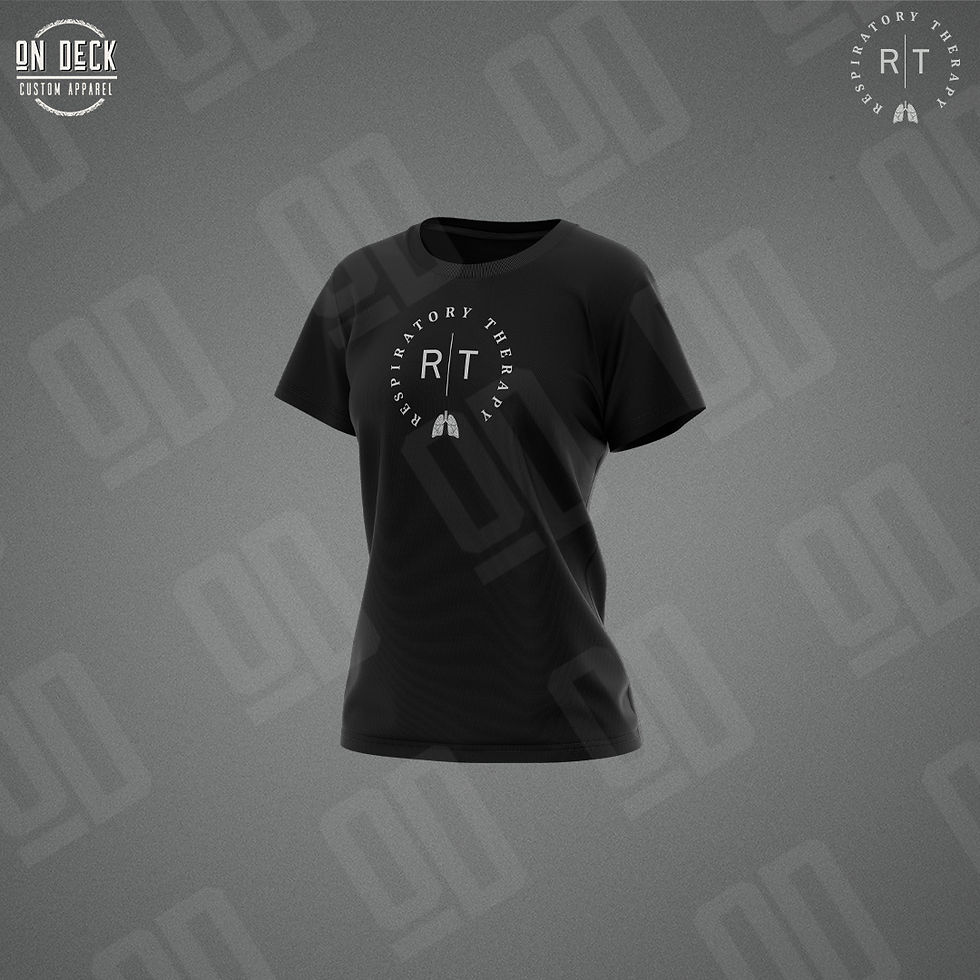 Thumbnail: WOMENS Koi Element Tshirt (Printed Logo) - Respiratory Therapy