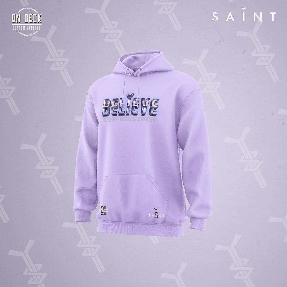 Believe Hockey Fights Cancer Hoodies